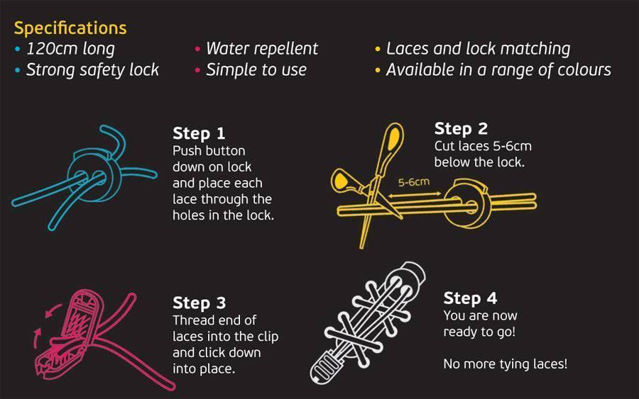 SBR Elastic Lock Shoelaces - Image 9