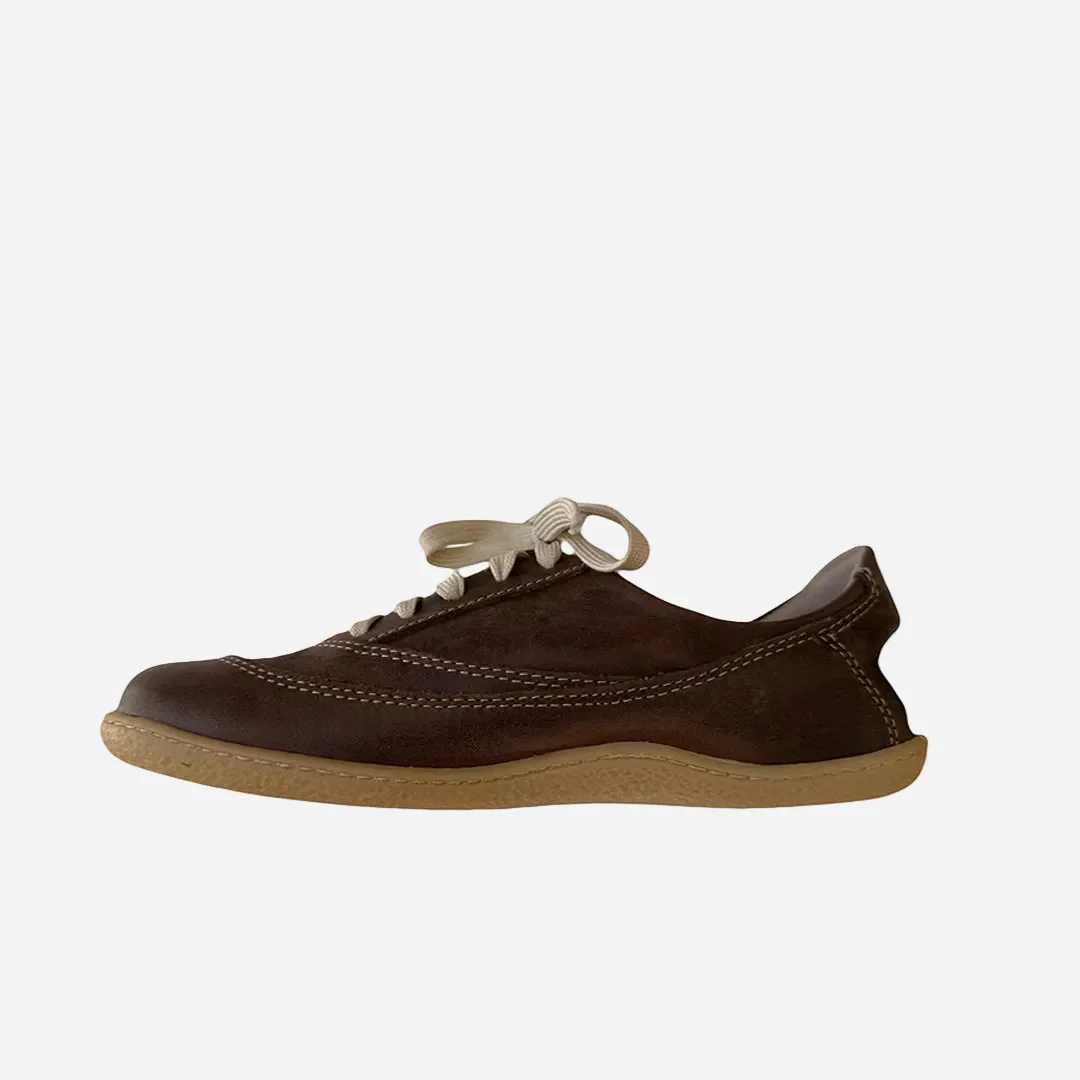 Esthe UTip Brown Diesel Unisex Leather Sneaker - Image 3