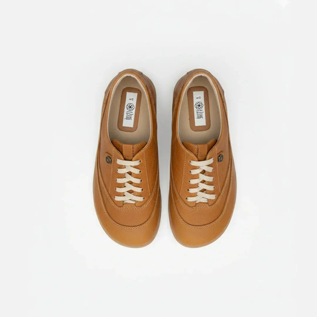 Esthe UTip Toffee Unisex Leather Sneakers - Image 4