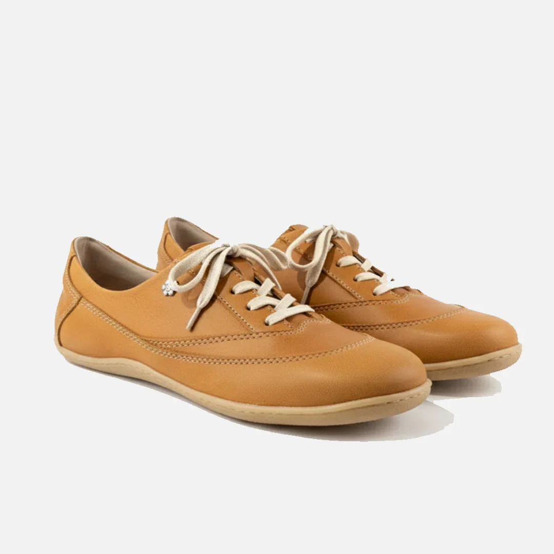 Esthe UTip Toffee Unisex Leather Sneakers - Image 5