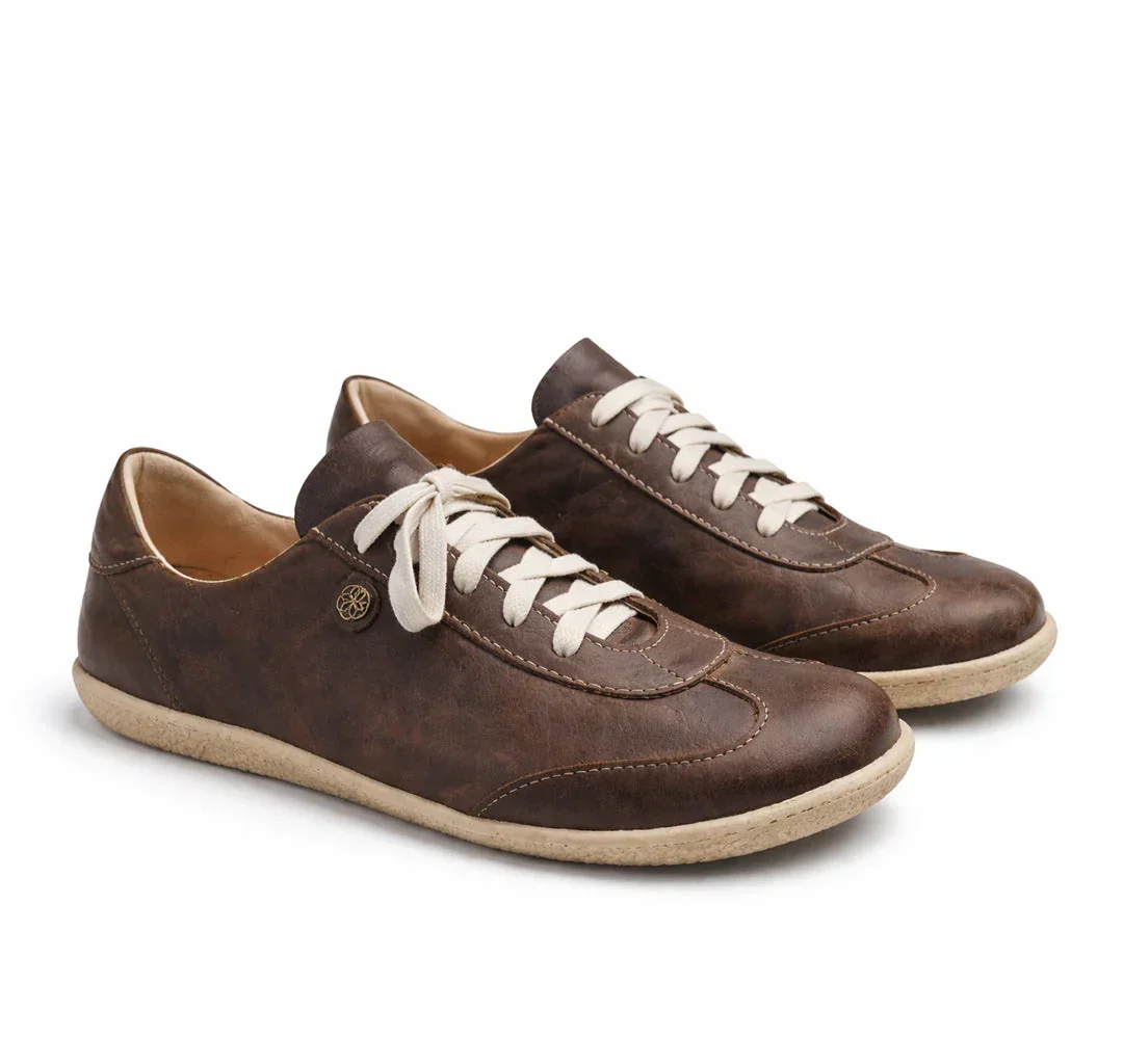 Esthe Wing Tip Unisex Barefoot Sneaker Matt Brown - Image 3