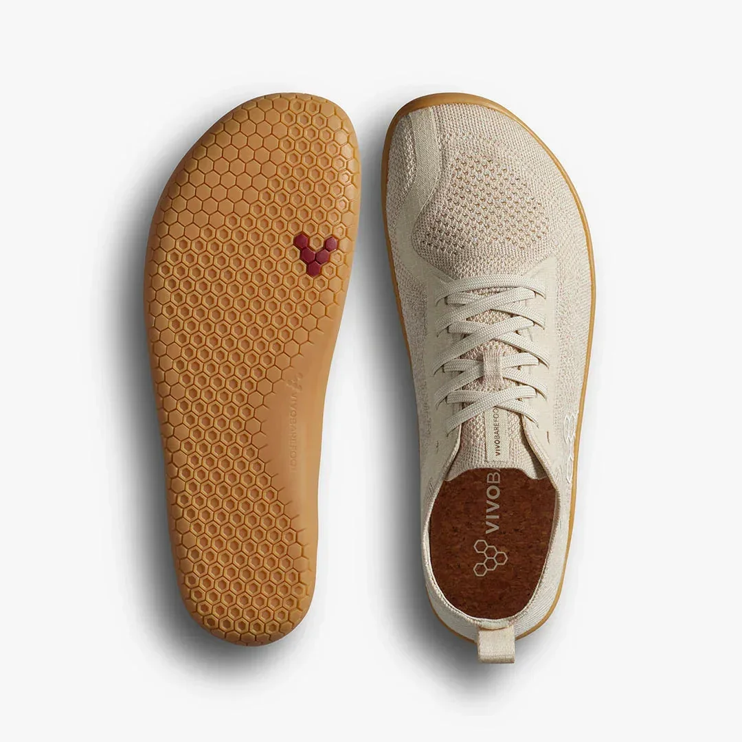 Vivobarefoot Primus Lite Knit Natural Womens Coconut - Image 4